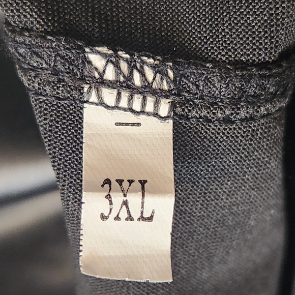 Black leggings 3XL vegan leather bikercore punk rock grunge goth plus size new - Picture 10 of 10